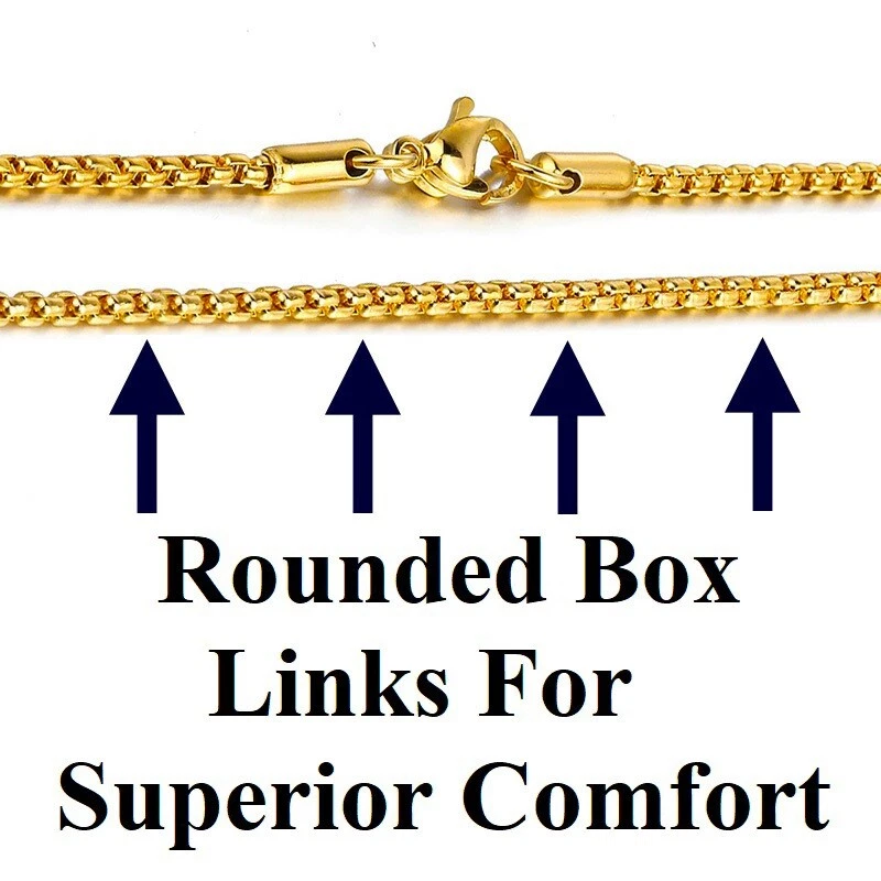 Collar de cadena colgante de dragón de 24" de plata de ley relleno de oro de 18k para hombre D674 Foto 3 de 4