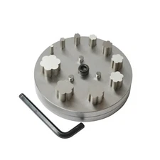 Disc Cutter 6 Petal Flower Shape with 10 Punches Size 3/16"- 1 1/4"
