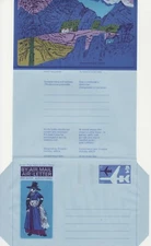 GB Stamps Aerogram / Air Letter APS23 - 6p National Costume Welsh Issue 1973