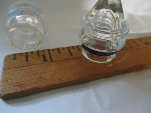 Glass Percolator Coffee Top Lid Glass Panel Steeple Tab Finial Cap - 2 Vintage - Picture 5 of 8