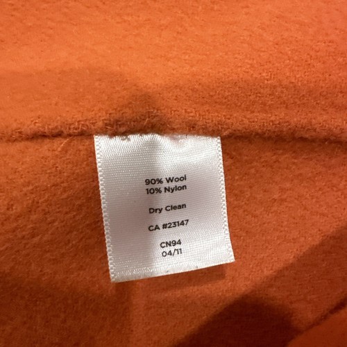 Talbots Wool Blend Unlined jacket Orange Size 8 Pockets - Picture 6 of 7