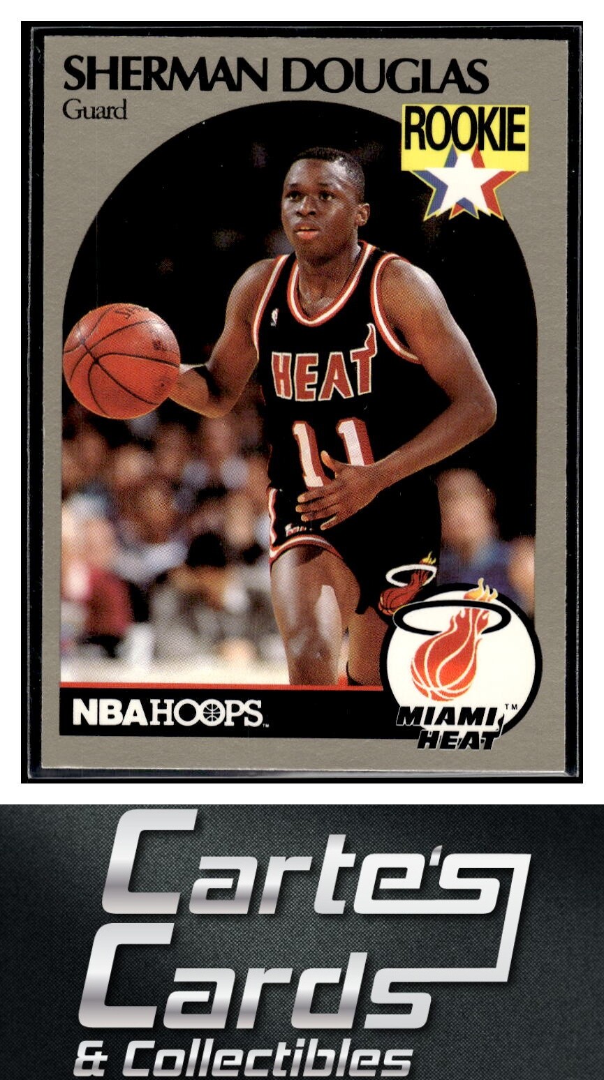 Sherman Douglas 1991 Sears Hoops 100 Superstars #53 Miami Heat RC Rookie