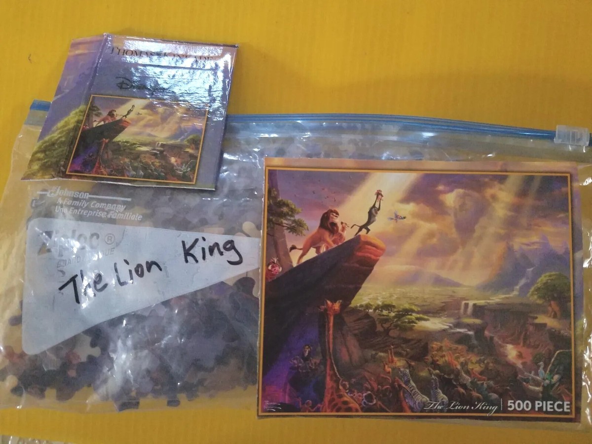 Thomas Kinkade Disney Park's The Lion King 500 Piece Puzzle