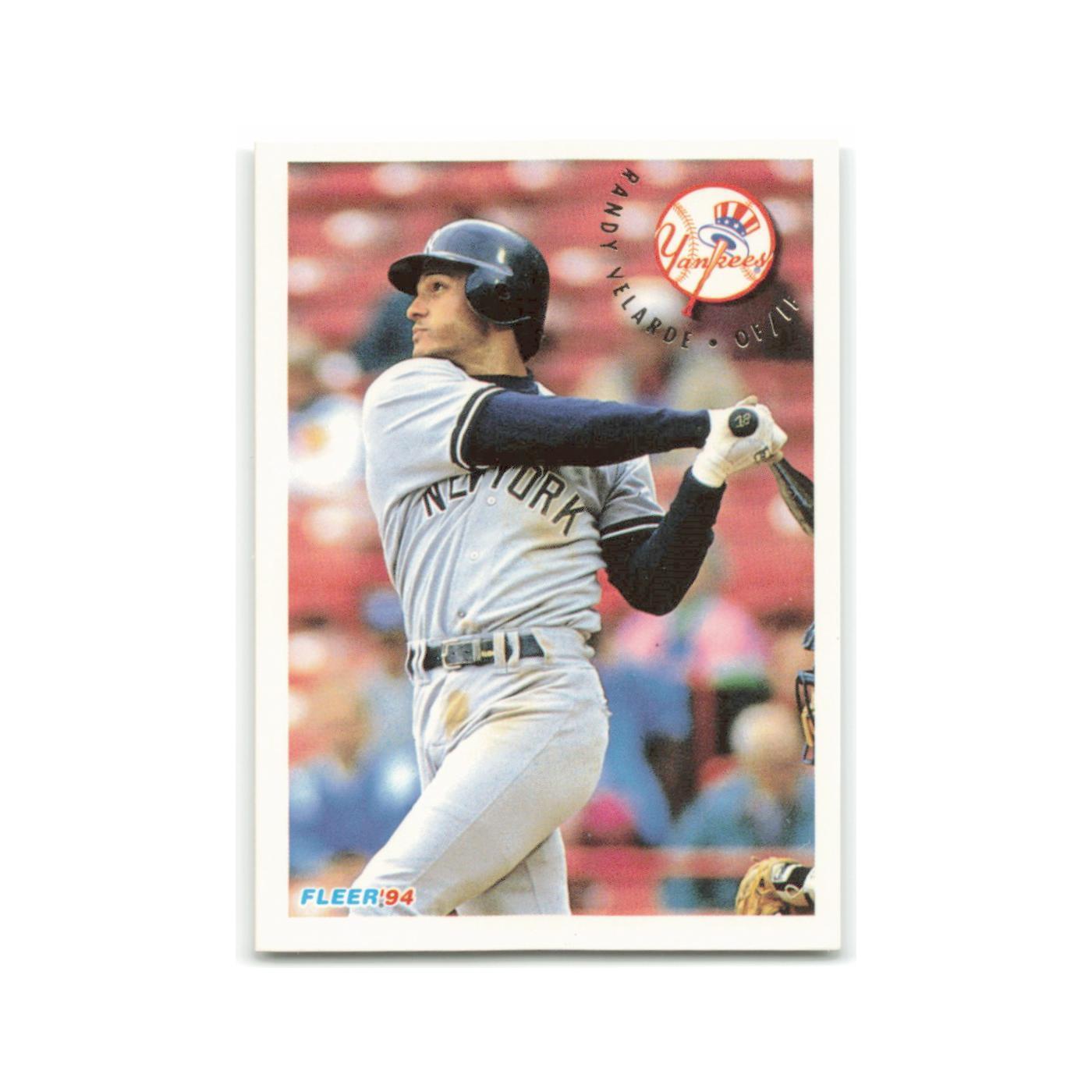Randy Velarde 1994 Fleer #249 New York Yankees Baseball Card NM