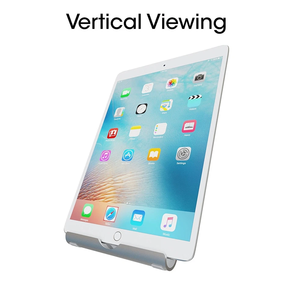 TechMatte Multi-Angle Aluminum Desktop Tablet / Phone Stand Holder (Silver) - Image 3 of 4