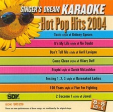 Singer's Dream Karaoke: Hot Pop Hits Karaoke - Music CD - Pop Hits 2004 - 2005-
