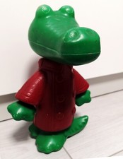 Vintage retro toy plastic Crocodile Gena USSR Soviet Ukrainian 1970s 9 inch