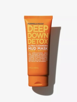 Formula 10.0.6 Deep Down Detox Ultra Cleansing Mud Mask Orange & Bergamot 3.4 oz