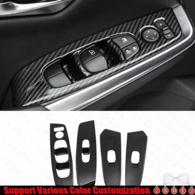 Car Central Console Gear Shift Frame Panel FOR Nissan Sentra 20-24 Carbon Black