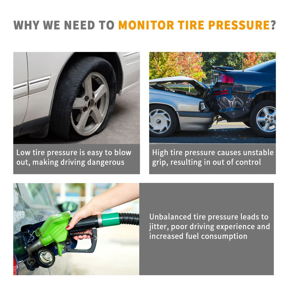 Sensor de presión de neumáticos de 315 MHz TPMS para GM Chevy Silverado Suburban Tahoe 2007-2015 Foto 3 de 4