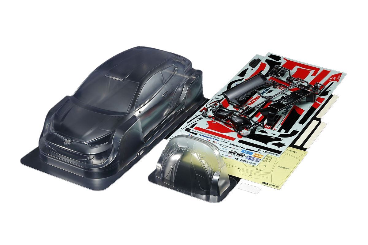 TAMIYA 1/10 GR YARIS Rally1 HYBRID ボディ Tamiya 1/10 Toyota GAZOO WRT/GR Yaris Rally1 TT-02 4x4 On