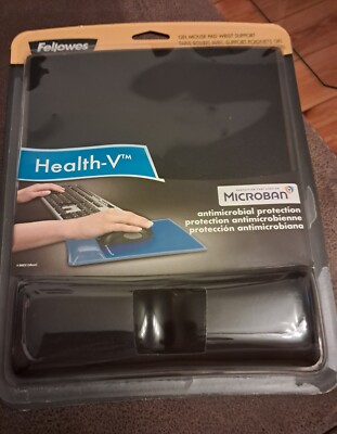 Fellowes Health-V Crystals Gel Handgelenkauflage schwarz