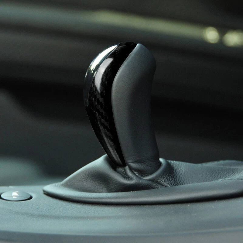 Tapa de cabeza de perilla de cambio de marchas de fibra de carbono para BMW M3 2009-13 M5 2005-08 M6 2006 Foto 3 de 4
