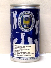 SUNTORY blue "Golf" beer can