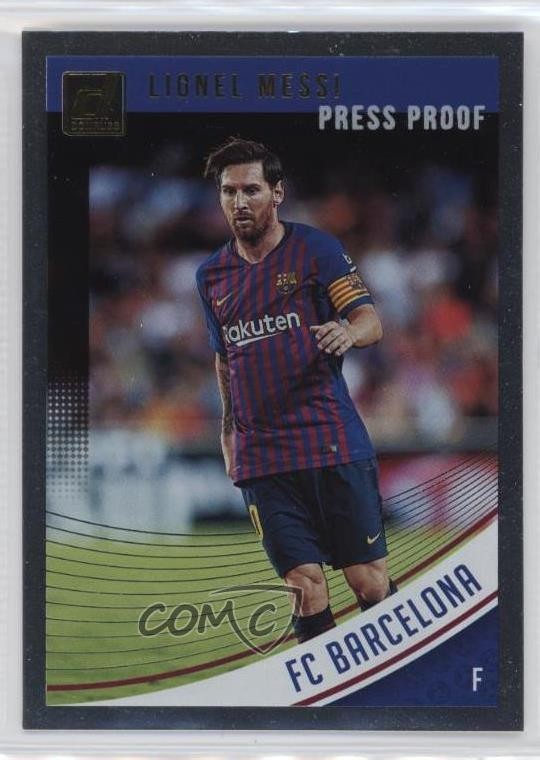 2018-19 Panini Donruss Press Proof Silver Lionel Messi #1 09if