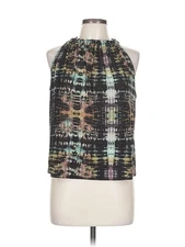 Viereck Women Green Sleeveless Blouse L