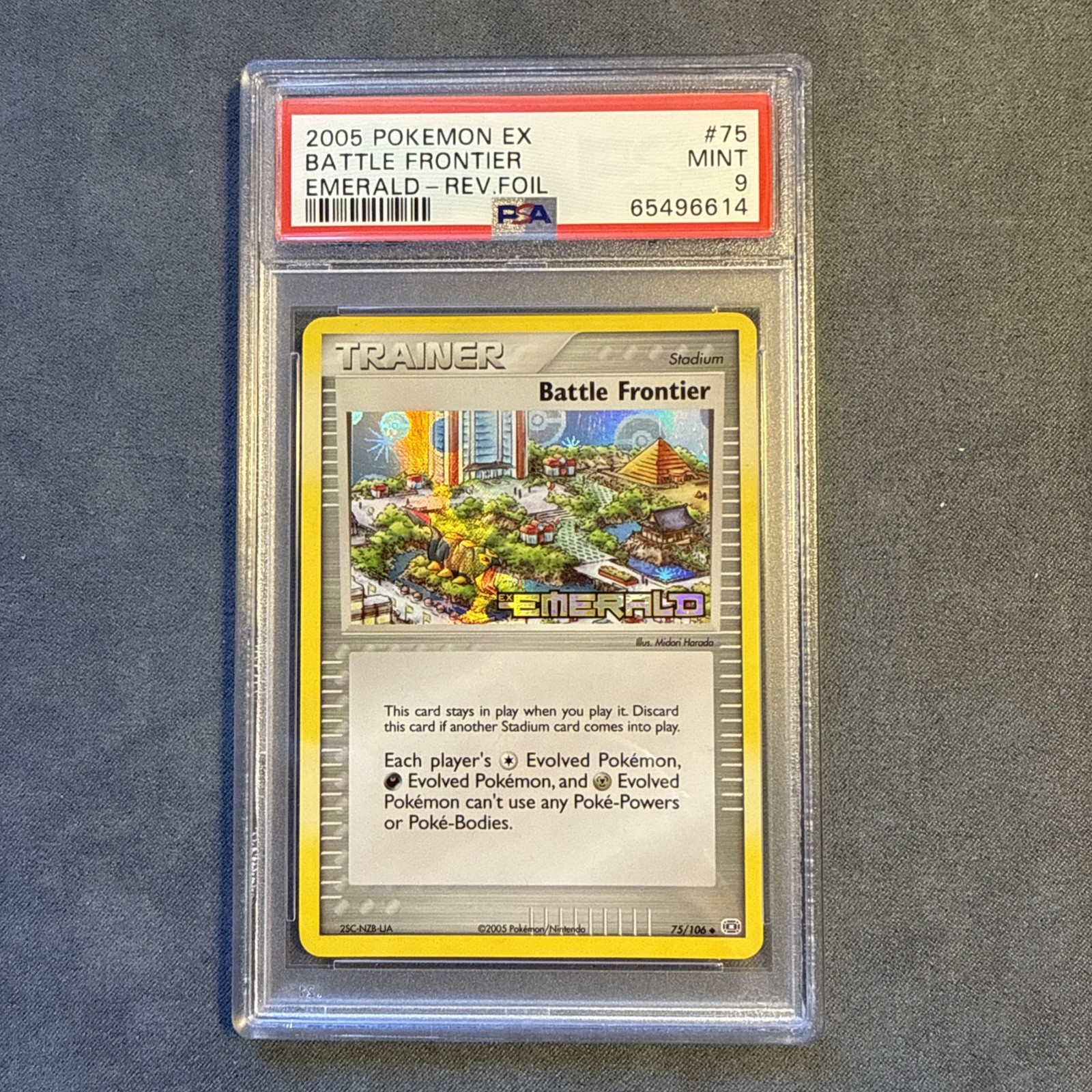 Pokemon Battle Frontier EX Emerald Reverse Holo #75 PSA 9 Mint