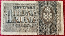 Croazia - BANCONOTA 1 Kuna 1942 - pick#7