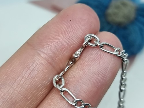 NEW BOXED Genuine Pandora Silver Open Ends Figaro Chain With S Hook 60cm π - Picture 9 of 12