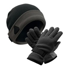 i-Smalls Winter Beanie and Anti-Slip Gloves Set Windproof Insulated Gloves