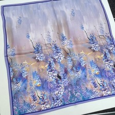 100% Pure Mulberry Silk Multicolour Silk scarf / Neckscarf/ Ponytail/Hair Scarf