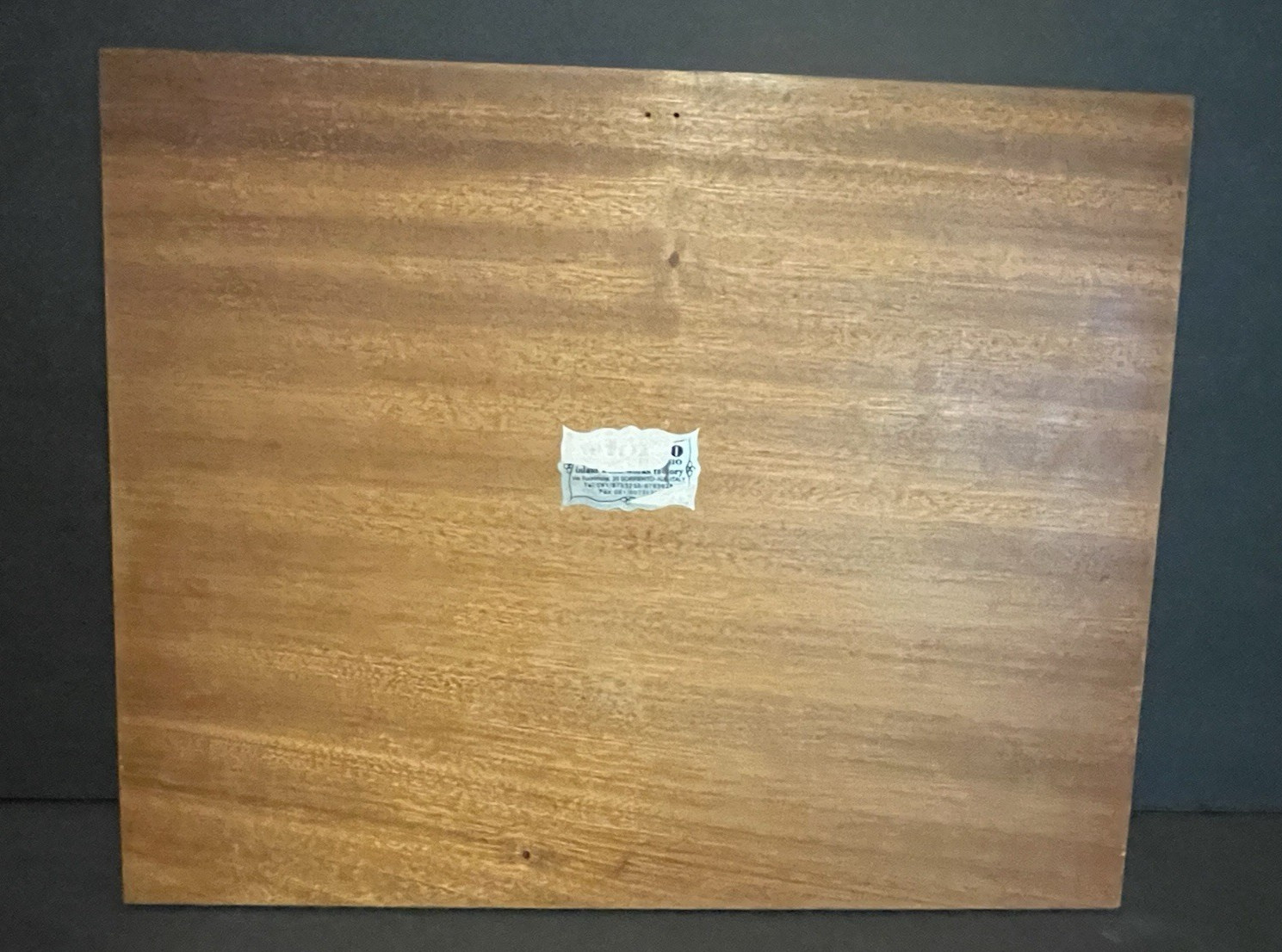 Vintage Handmade Marquetry Wood Inlaid Picture MADE IN ITALY 