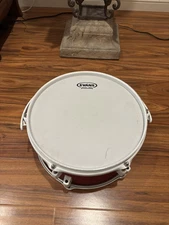 Evans 12" Round Red Drum Drumhead with World Max Drum Support System