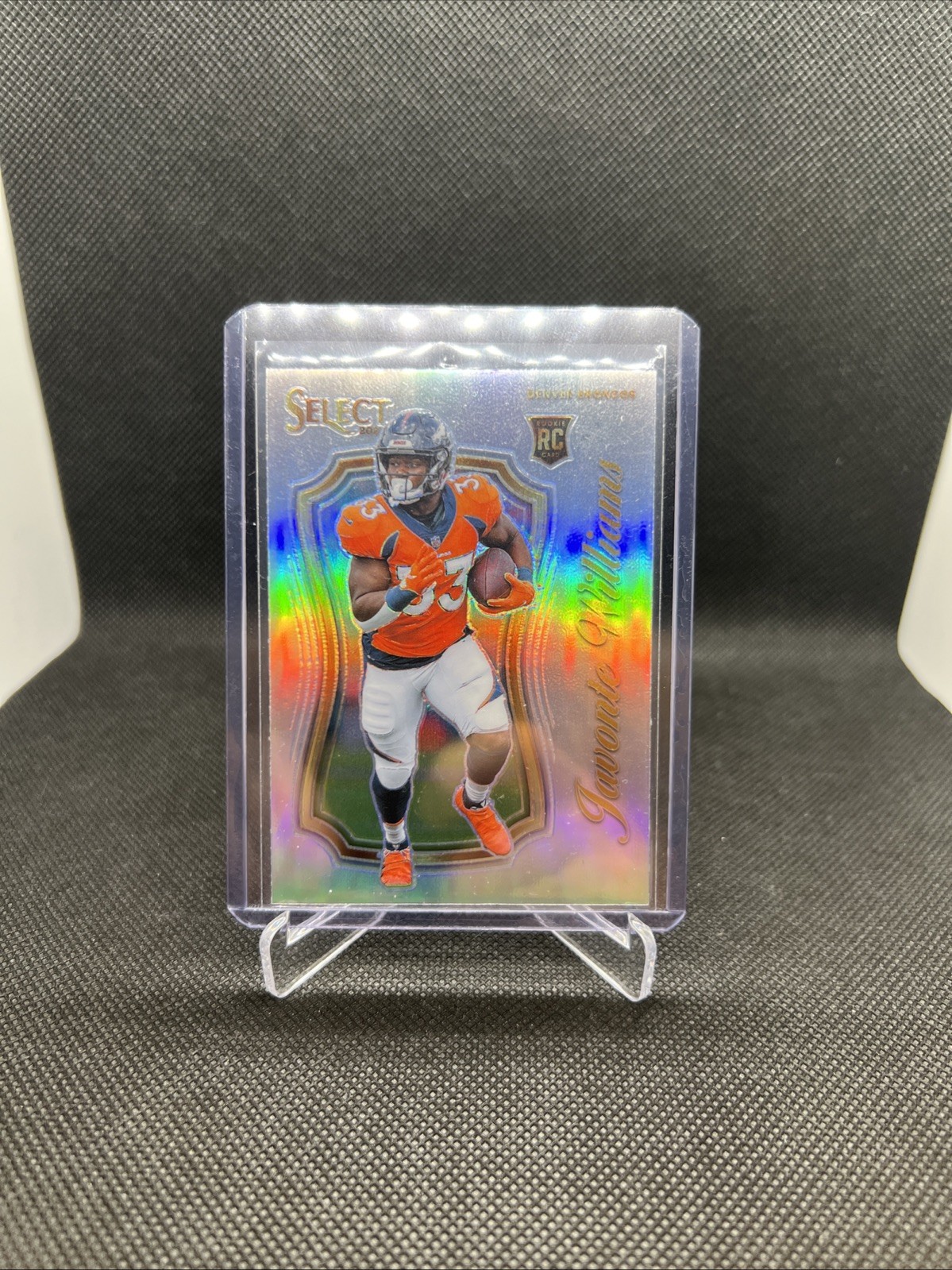 2021 Panini Select Certified Rookies Javonte Williams #SCR-24 Silver Prizm (RC)