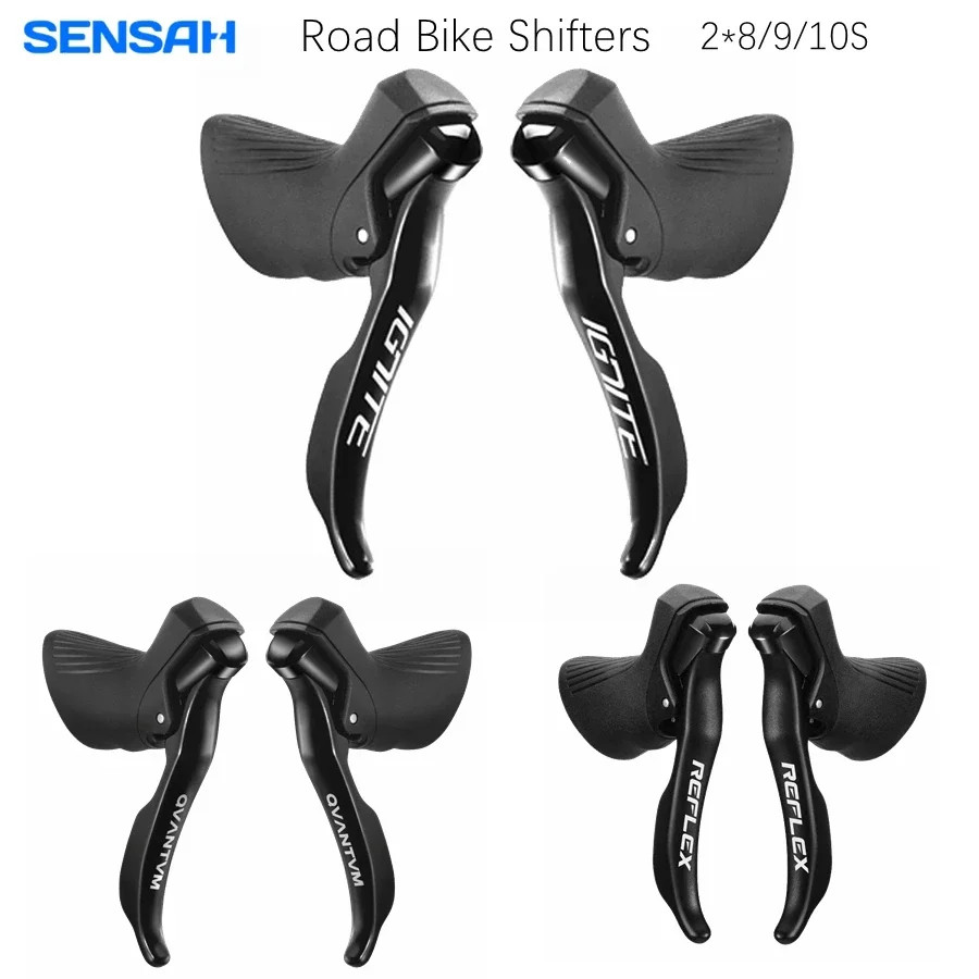 SENSAH Road Bike Shifters 2x7 2x8 2x9 2x10 Speed Brake Lever 16/18
