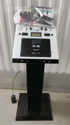 Singing Machine Karaoke System SMD-572 DVD/CDG w/ Microphone Remote + Stand