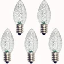 UL Listed Set of 25 C7 Led Replacement Bulbs,2 SMD LEDs in Each C7 Dimmable L...