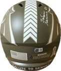 Ja'Tavion Sanders auto Carolina Panthers ‘Salute to Service’ Full Size Helmet  — photo 4