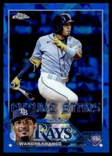 WANDER FRANCO 2023 TOPPS CHROME SAPPHIRE FUTURE STARS TAMPA BAY RAYS #215