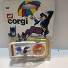 Vintage Corgi Batman Penguin Diecast Car 20 55079 White Toy Carded Britain