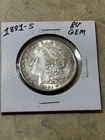 1881-S Morgan Silver Dollar ☆ 90% Silver Coin ☆ BU Gem ☆ Beautiful Coin!