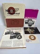 Vtg Nikon F Nikkormat Handbook of Photography Binder Manuals Lot F2 Brochure
