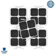 20-Pack Reusable 2x2 TENS Unit Replacement Electrodes for Muscle Stimulators