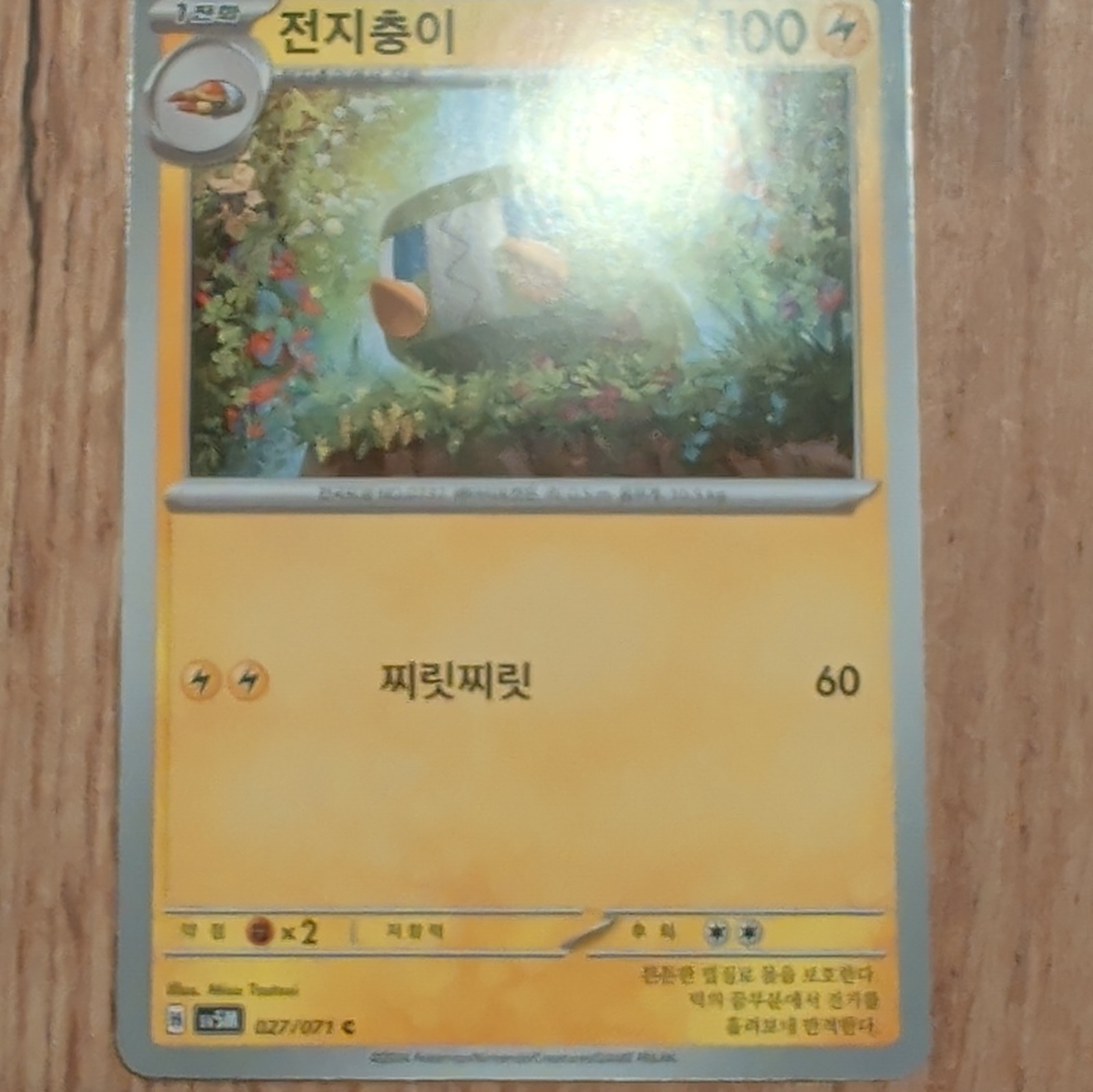 Grubbin 027/077 Fusion Strike Common Korean Pokemon TCG Card CP 100