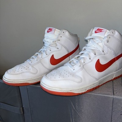 Nike Dunk High White/orange Größe 44,5 unisex 