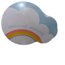 Womens Sweet Dreams Kit Cloud Eye Mask & Socks Decorative Tin New