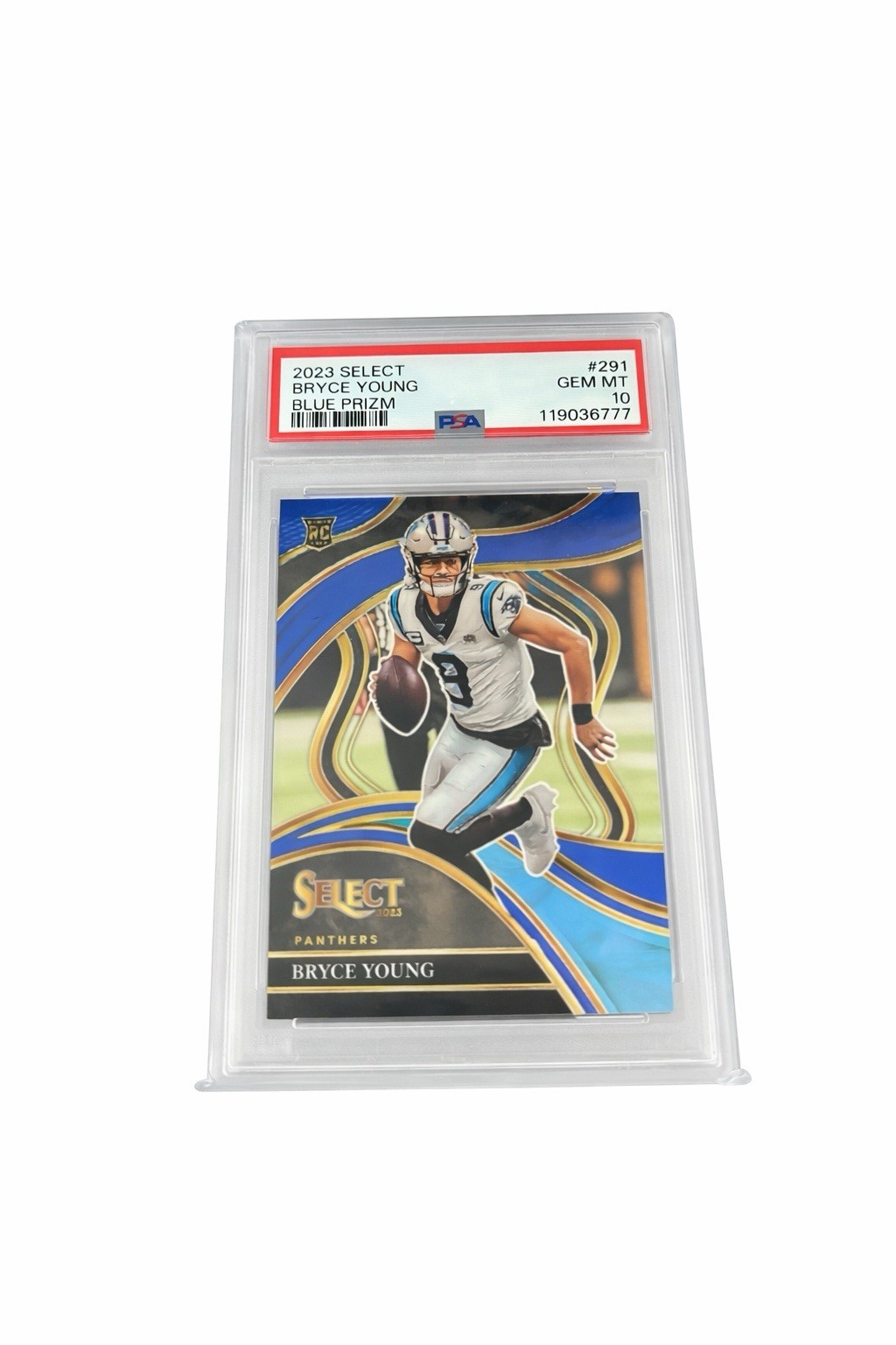2023 Panini Select - Club Level Bryce Young #291 Blue Prizm /99 (RC)