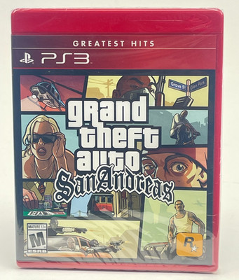 Sony PlayStation PS3: GRAND THEFT AUTO SAN ANDREAS Factory Sealed NEW!