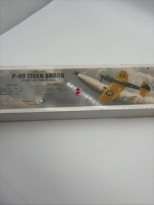 #ad #ad Sterling P 40 Tiger Shark Stunt Scale Brodak NEW $119.99
