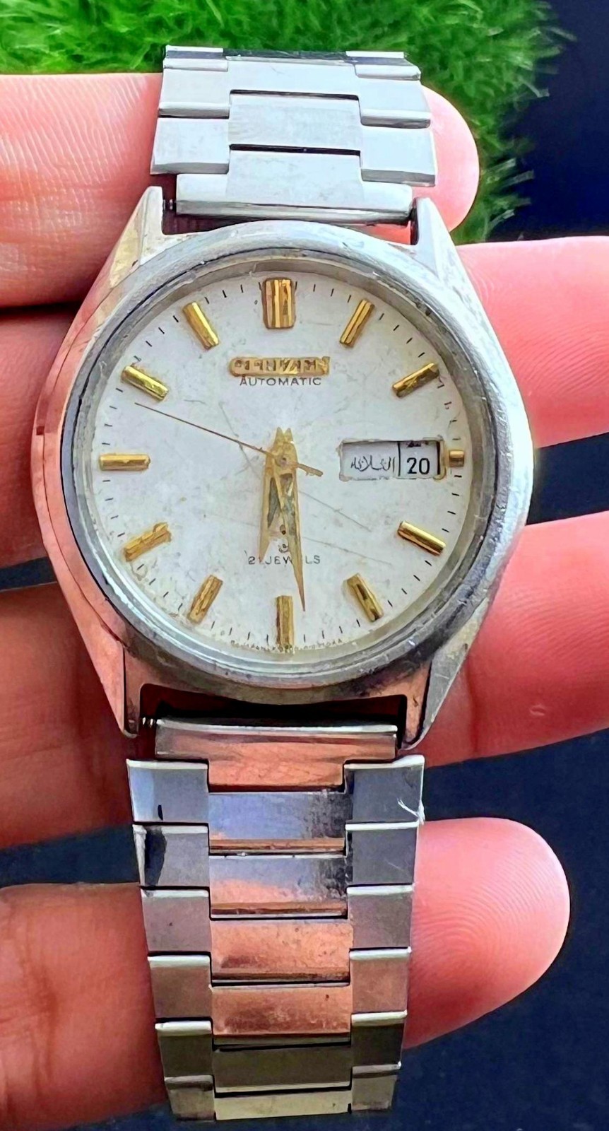 AUtomatic 21 Japan Day Date Watch Men Desig Jewels Wrish CITIZEN Unique Vintage - VintageWatches.PK AUtomatic 21 Japan Day Date Watch Men Desig Jewels Wrish CITIZEN Unique Vintage - vintagewatches.pk