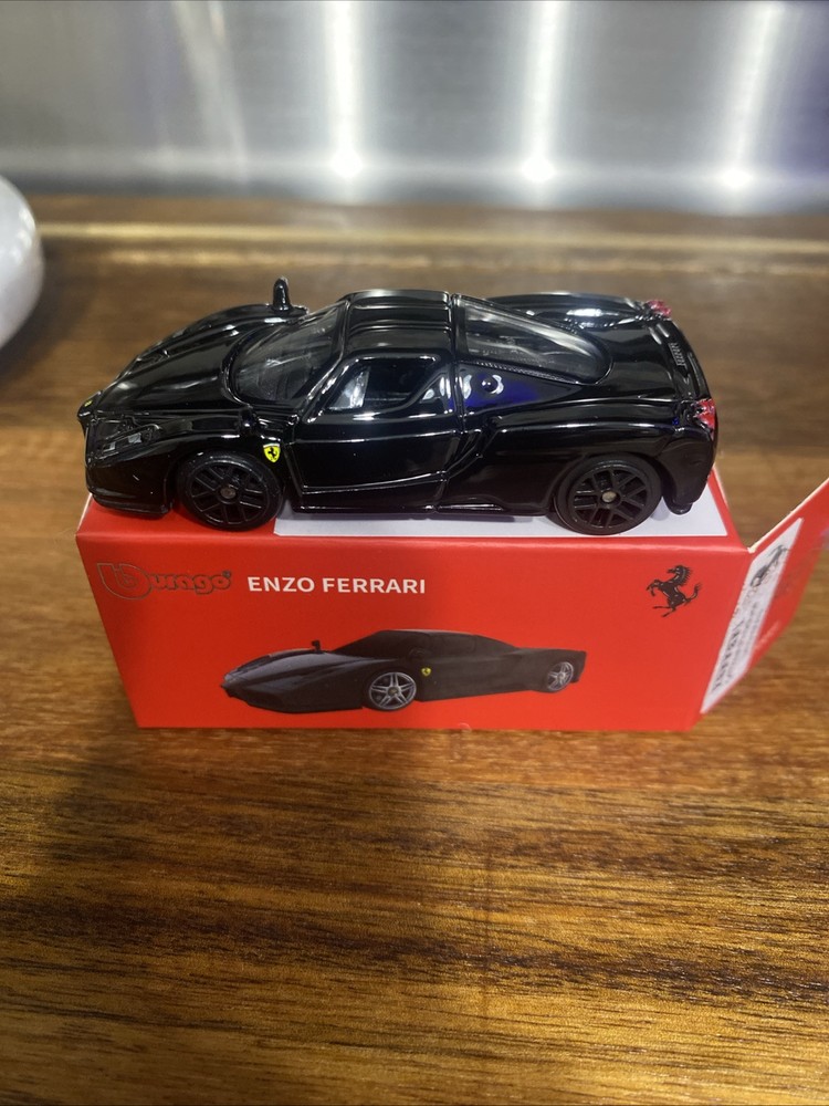 Bburago 1:64 Ferrari Enzo Black Diecast Metal Model Toy Car