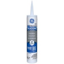 GE GE012 Clear All Purpose Waterproof Silicone Sealant 10.1 oz. (Pack of 12)