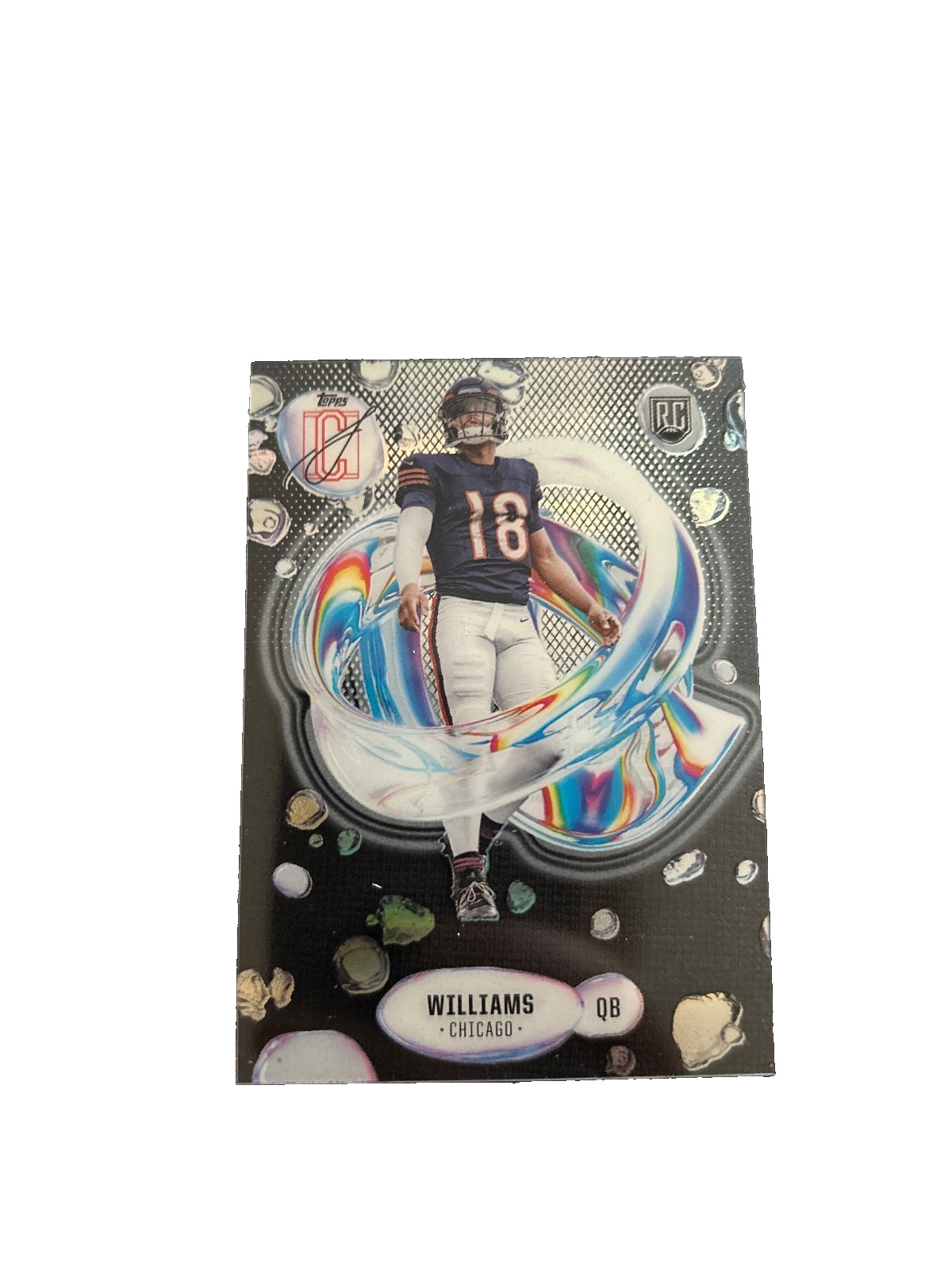 Caleb Williams 2024 Topps Signature Class Fluidity-Clear Acetate Rookie RC F-1