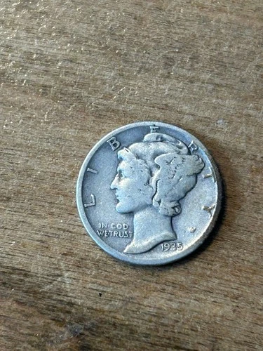 1935 Mercury Dime VG