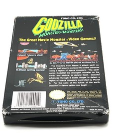 Nintendo NES Godzilla: Monster of Monsters 1989 Tested Works/No Instructions