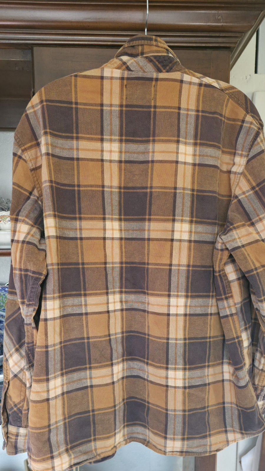 Pendleton Flannel Shirt Large Loop Collar Flap Po… - image 4